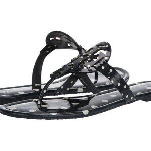 NIB Tory Burch Miller Flip Flop Sandals Shoes NAVY CLASSIC DOT 8, 9.5, 10